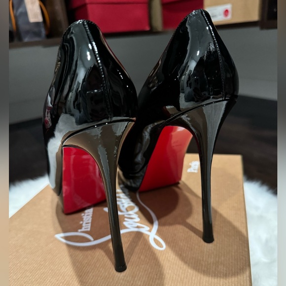 Christian Louboutin Fetish Peep Toe Pumps 130mm - Picture 7 of 10